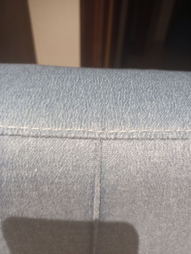 Cabezal azul tejano para cama de 1055