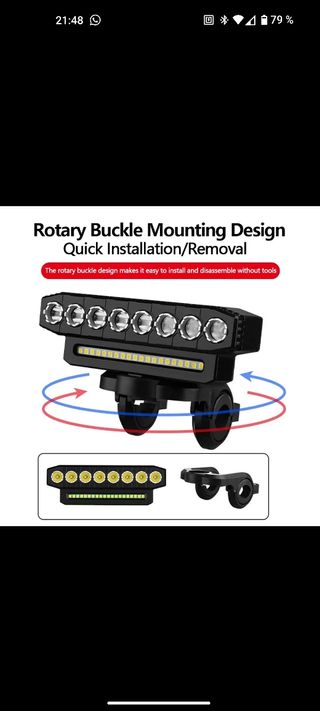 Linterna bicicleta con bocina