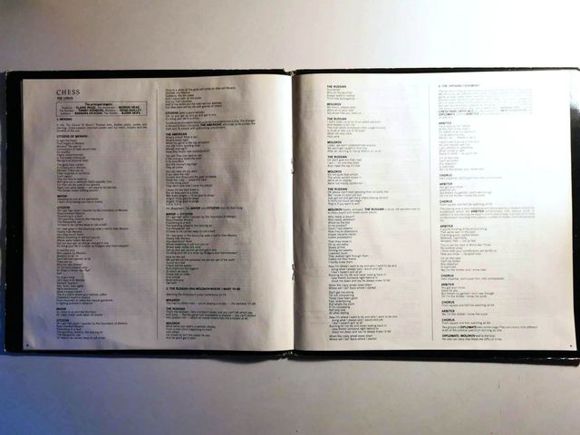 LP duplo Benny Andersson, Tim Rice e Björn Ulvaeus