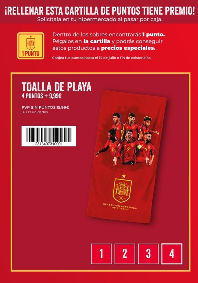 49 envelopes Cromos seleção espanhola panini carrefo