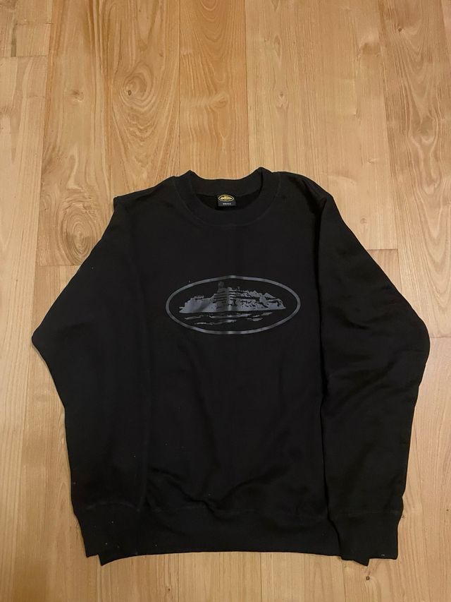 Corteiz OG Alcatraz Sweatshirt Triple Black