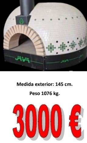 Horno de pizza leña y gas