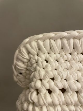 borsa bianca uncinetto