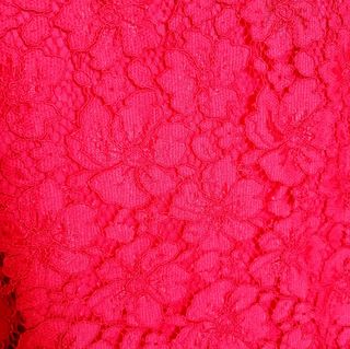 Vestido de fiesta en encaje rojo otoño/invierno