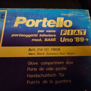 Fiat uno turbo: accesorio guantera