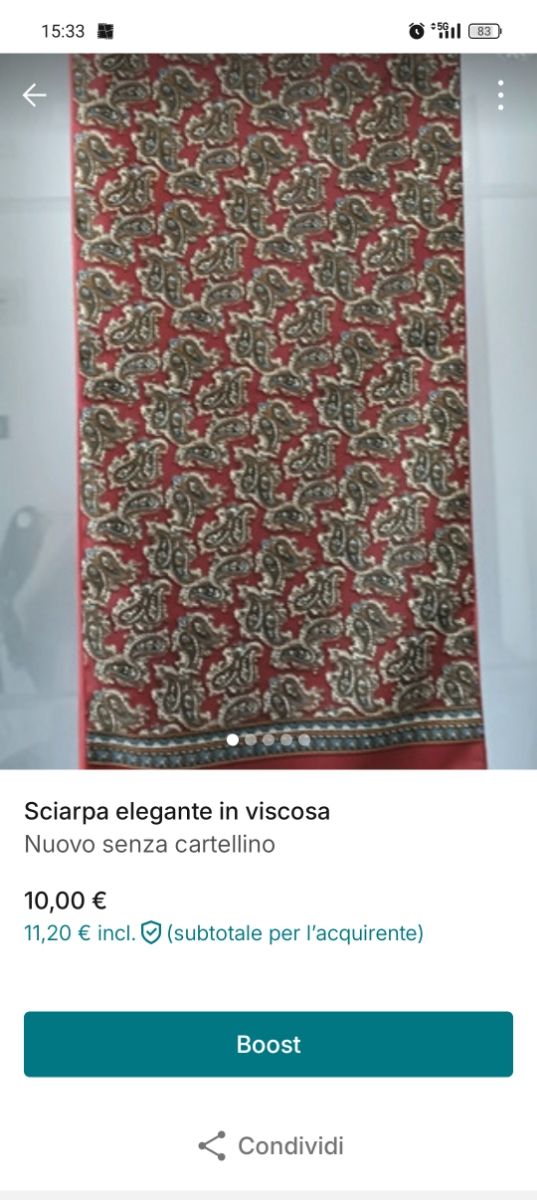 Sciarpa elegante in viscosa