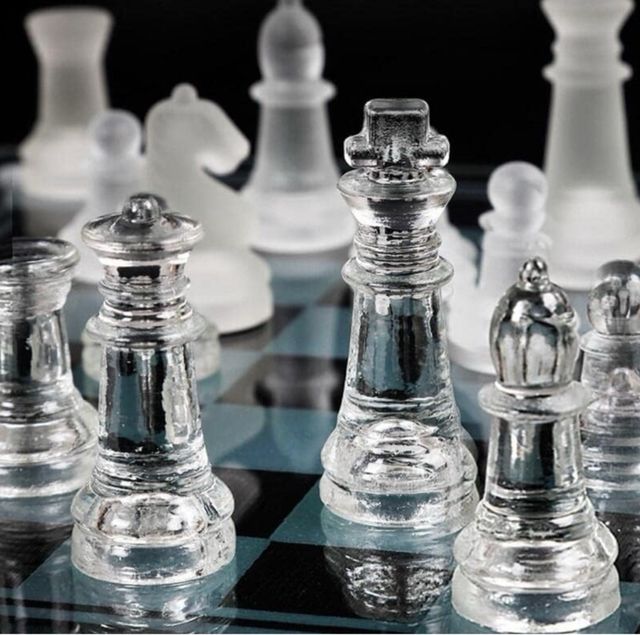 Ajedrez Cristal 35 x 35 (Perfecto estado)