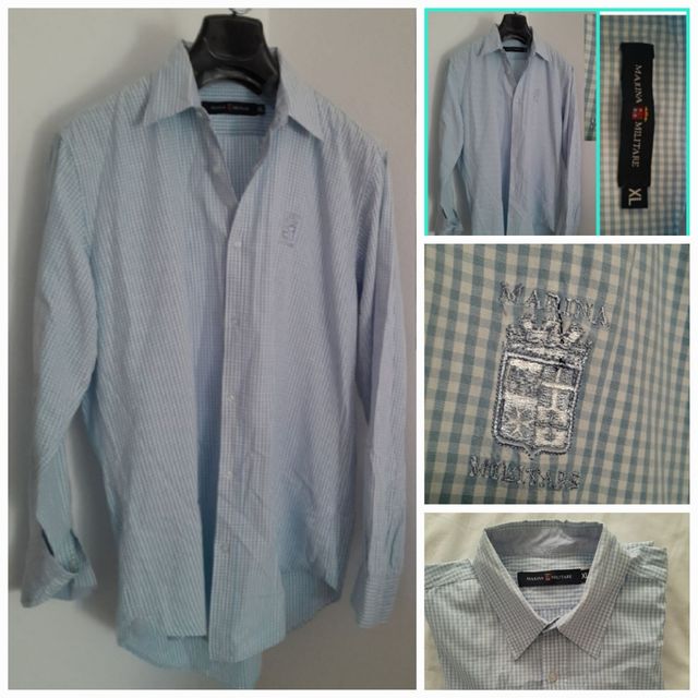 Camicia Marina Militare XL Cotone 