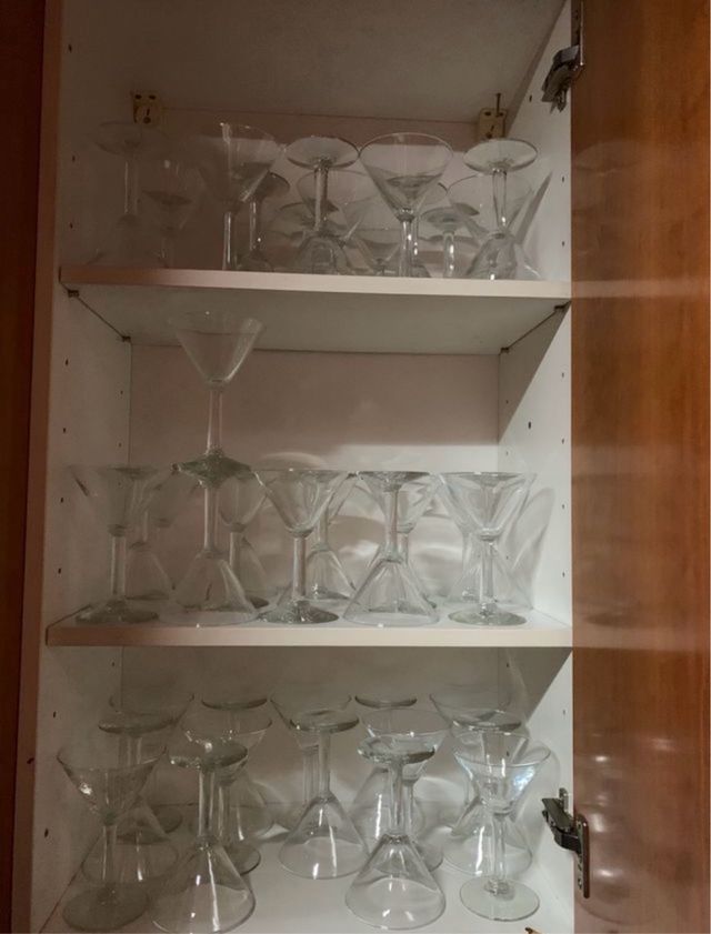 Set de 45 copas de martini