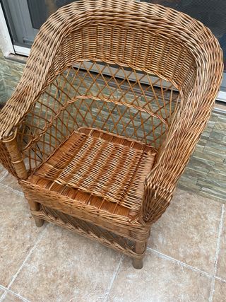 Sillon de mimbre