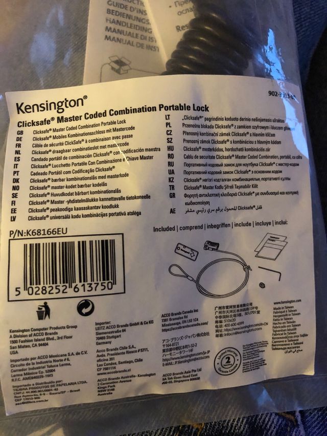 Kensington Candado Seguridad Calidad Portatiles