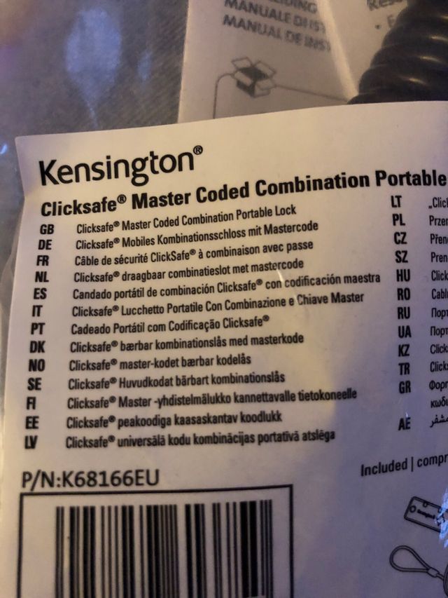 Kensington Candado Seguridad Calidad Portatiles