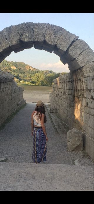 Falda larga étnica