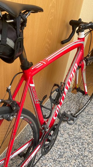 Bicicleta allez de aluminio horquilla de carbono