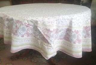 Tovaglia ovale Zucchi cotone pesante completa 8 ps