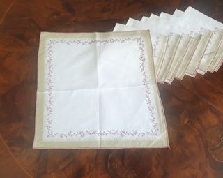 Tovaglia ovale Zucchi cotone pesante completa 8 ps