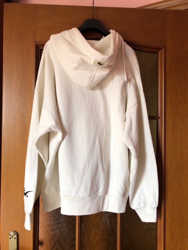 Felpa unisex color panna taglia XL