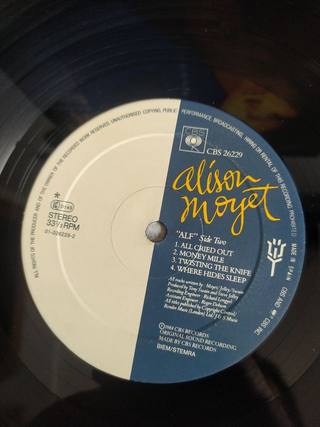 LP vinilo Alison Moyet,Yazoo 1984 Spain 