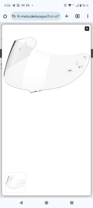 Visera casco sena outride