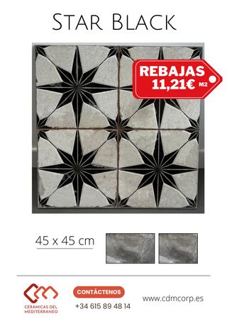 Azulejo Efecto Hidráulico - 45 x 45 cm