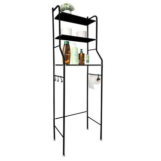 Estantería Baño NEGRO WC 3 Baldas NUEVO