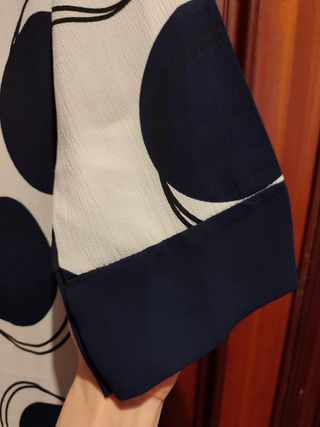 Vestido suelto fresco y elegante topos