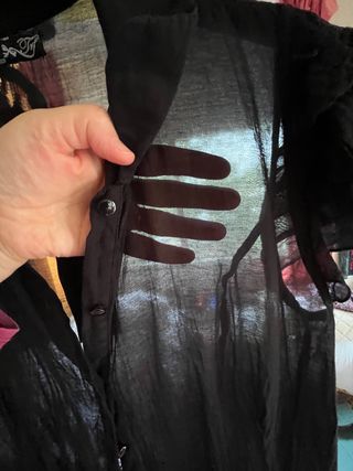 Blusa fina de seda Zara Trf
