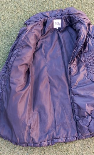 Cazadora plumas gris talla 48