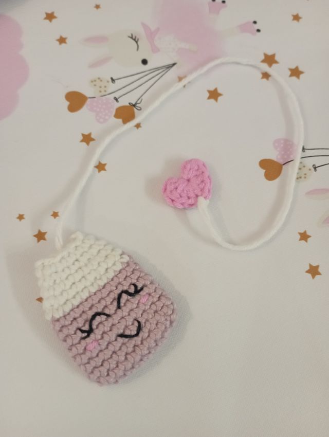 Funda libro + marcapáginas, crochet