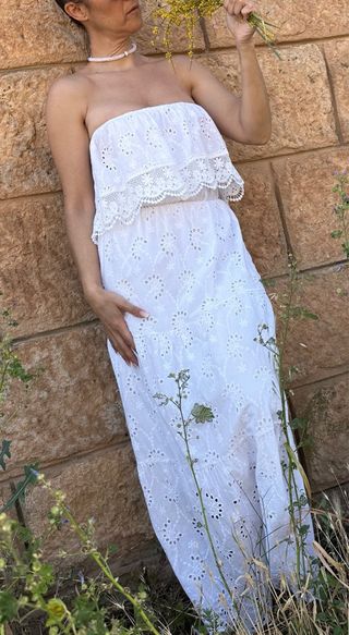 Vestido Ibicenco Perforado AZARA PARIS