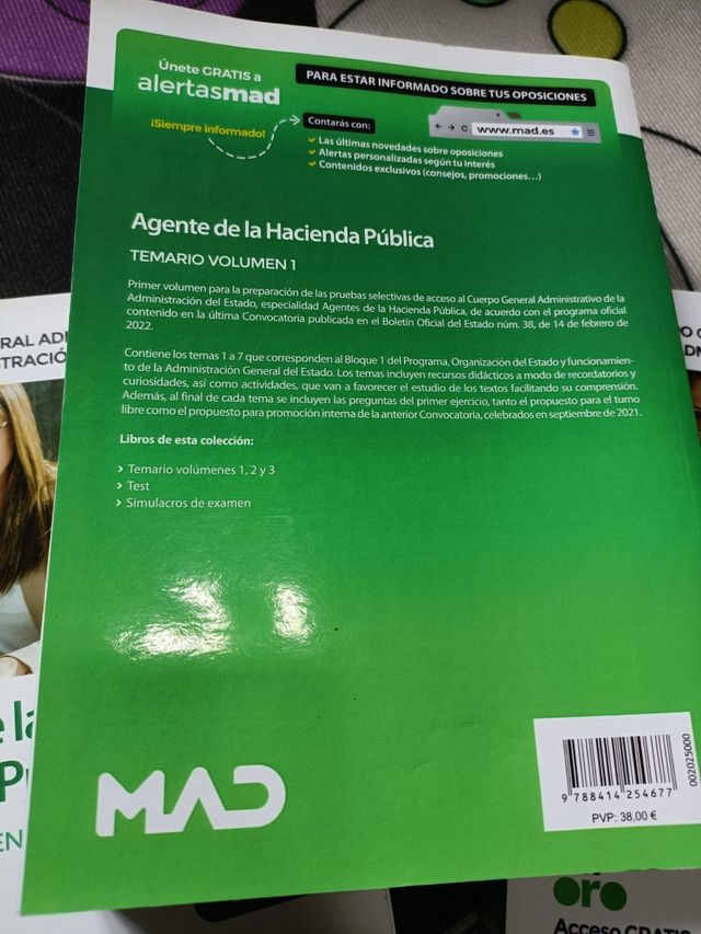 Temario Completo Agente de Haciend MAD