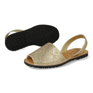 menorquinas avarcas mujer platino y plata