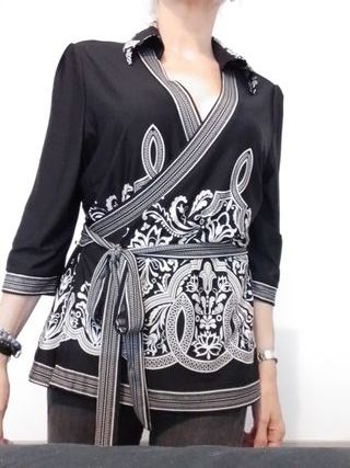 Top cruzado kimono
