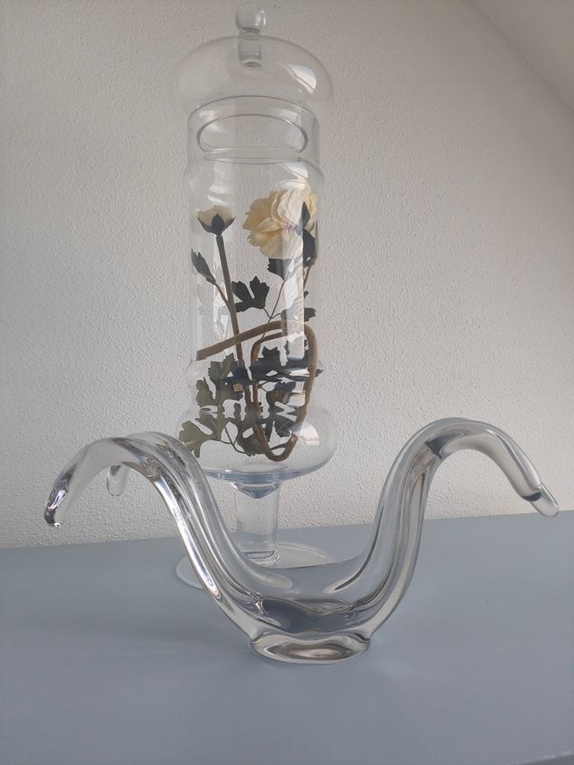 Jarrón cristal Murano trasparente