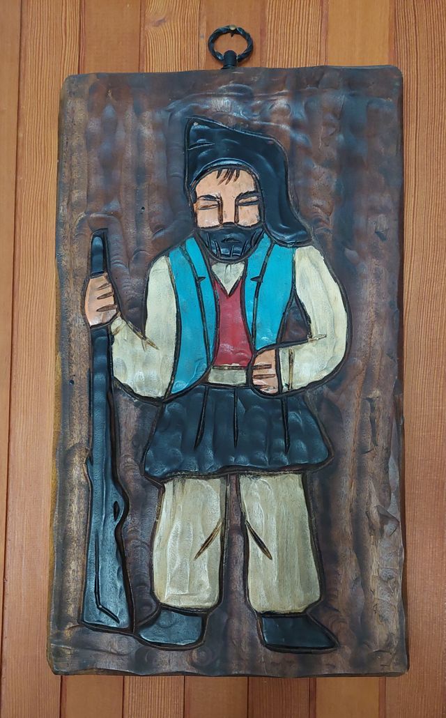 Quadri in legno pastori sardi (coppia)