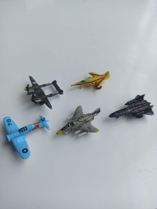 Lote 17 micro machines galop carros, aviões, tank