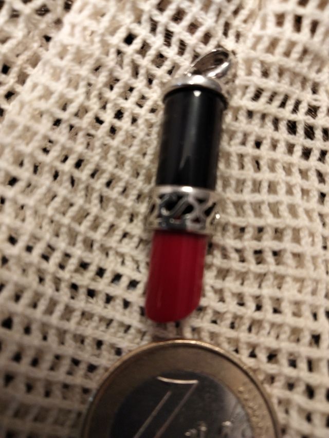 Colgante plata y coral 