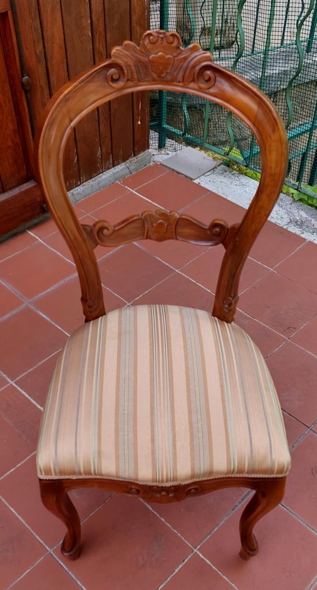 Set 6 sedie in legno massello (vintage retrò)