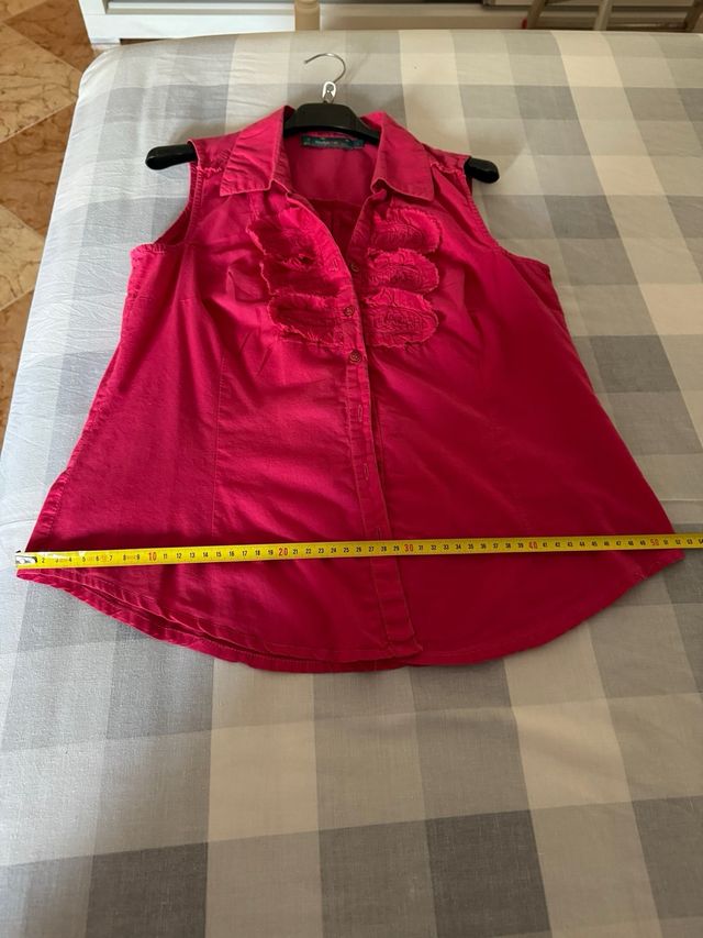 Camisa mujer rosa fusia