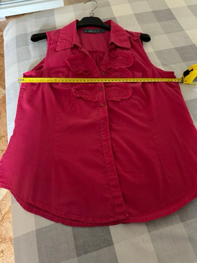 Camisa mujer rosa fusia