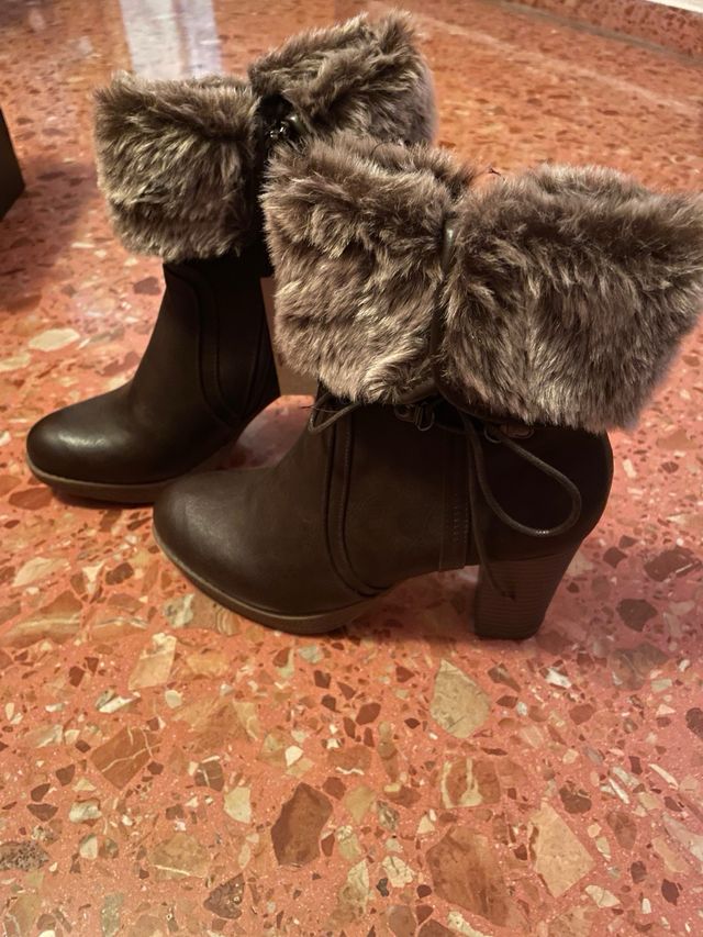 Botines con pelo
