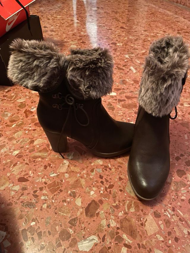 Botines con pelo