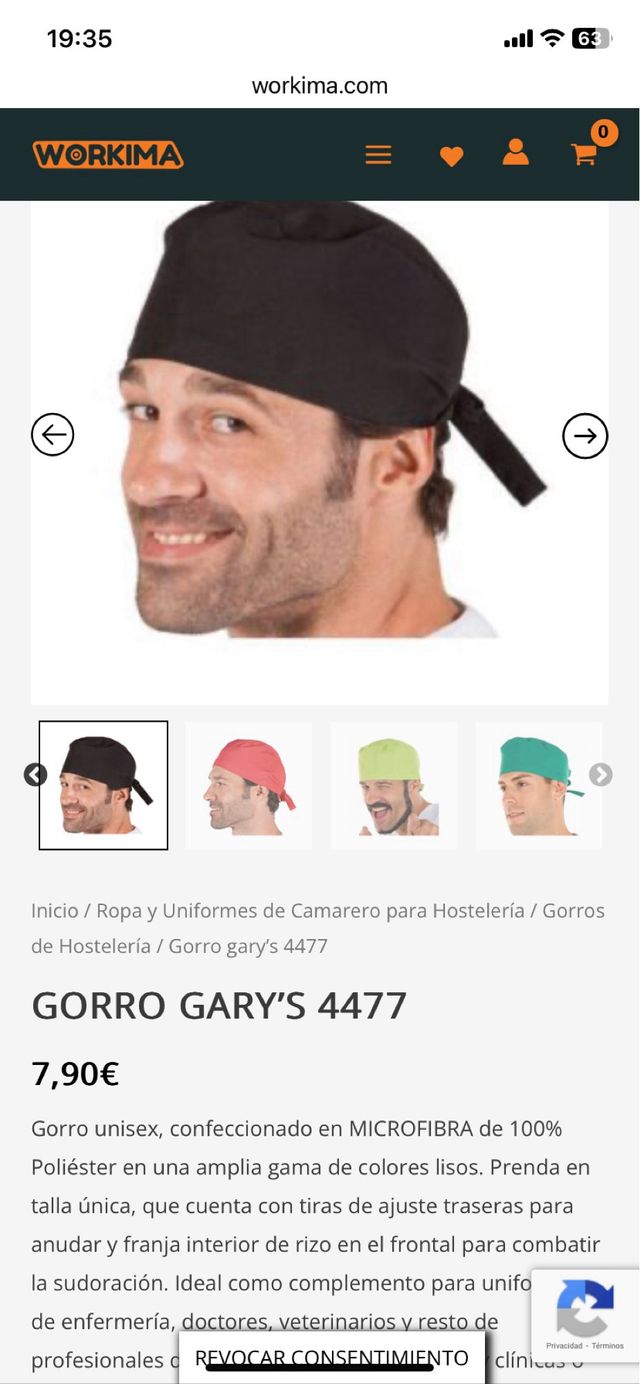 Gorro hosteleria