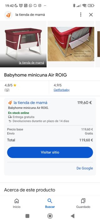 Cuna plegable Baby home dream Air