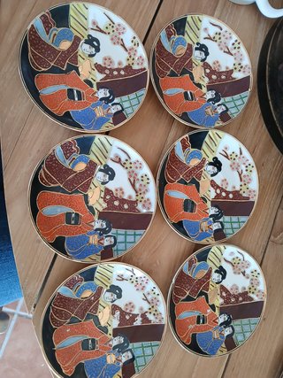 JUEGO DE PLATOS DE TÉ JAPONESES