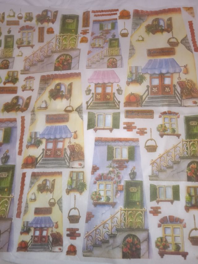Papel decoupage ,tejas...