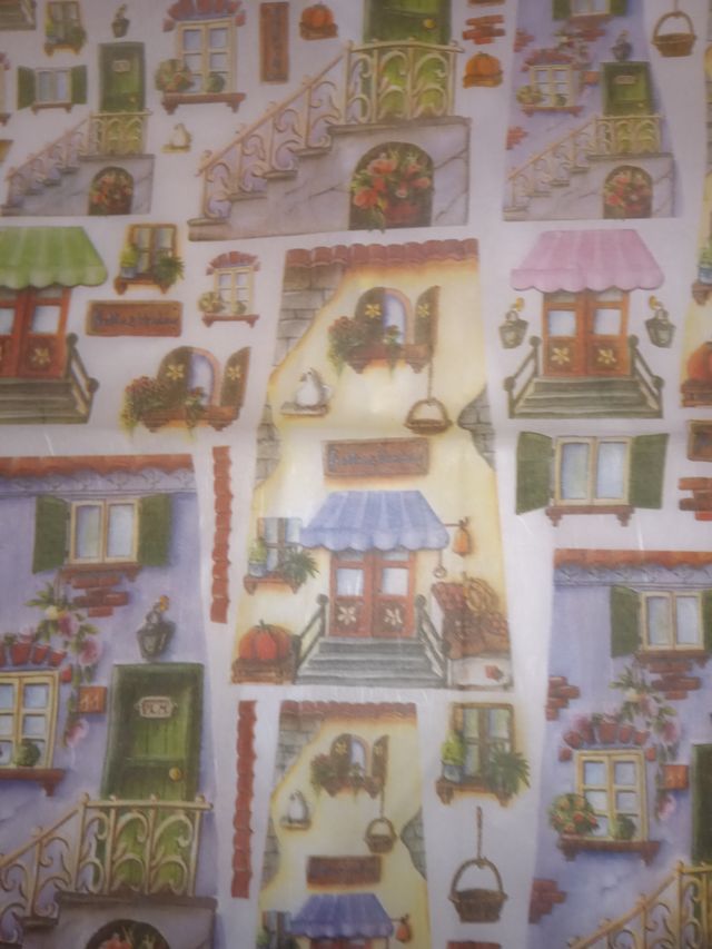 Papel decoupage ,tejas...