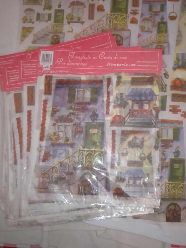 Papel decoupage ,tejas...