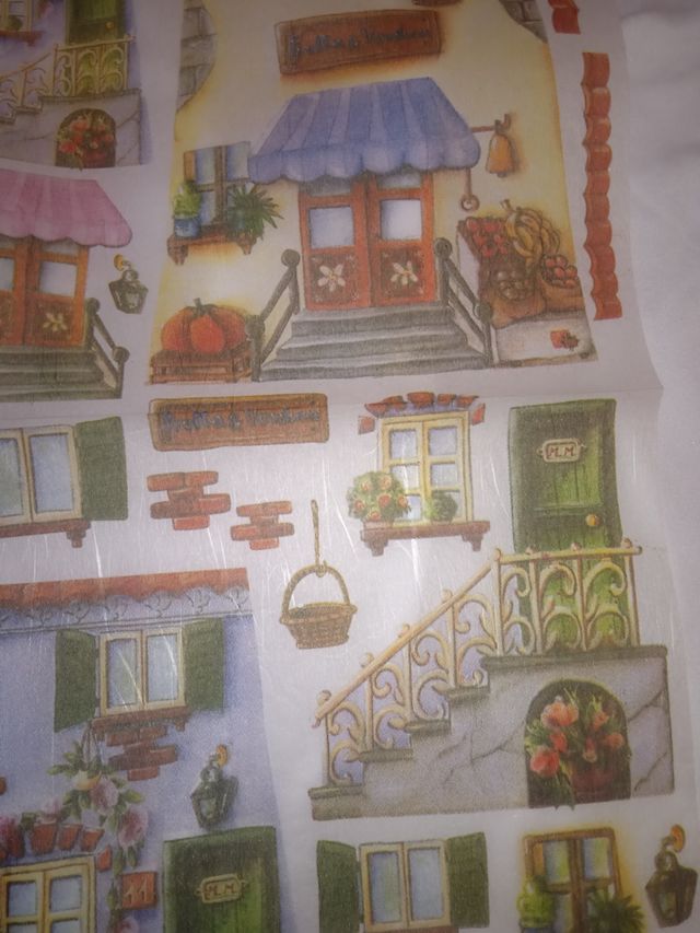 Papel decoupage ,tejas...