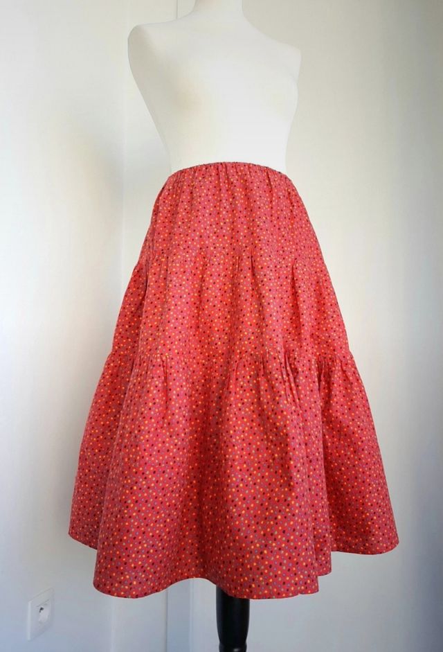 Falda Colorines Acampanada 100% Algodón